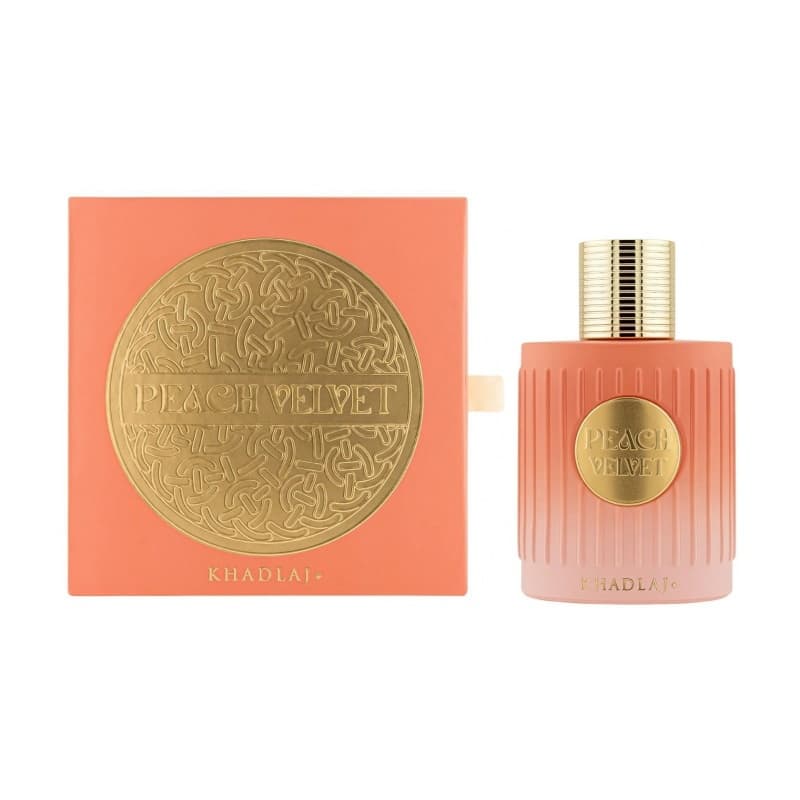 Khadlaj peach velvet