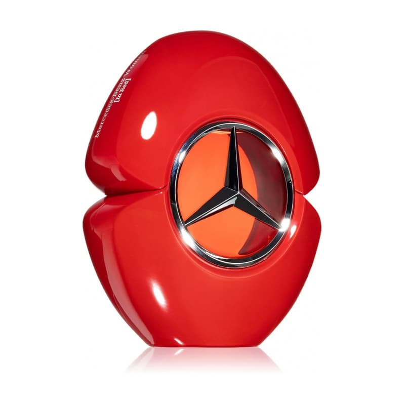Mercedes-benz woman in red