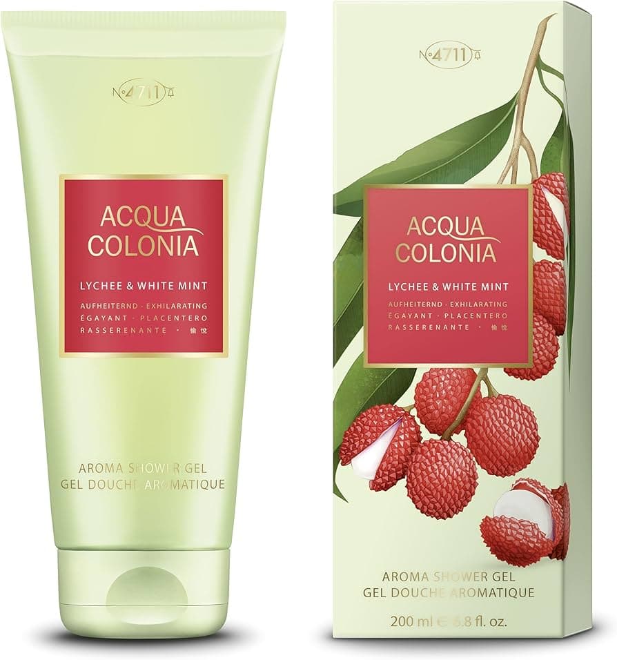 4711 acqua colonia lychee & white mint shower gel